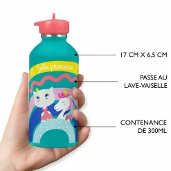 Gourdes*Draeger Paris Gourde inox enfant - Jolie princesse - licorne