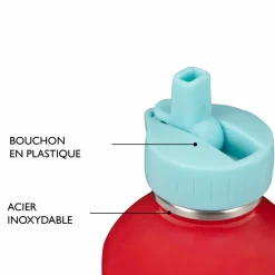 Gourdes|Fournitures Scolaires*Draeger Paris Gourde inox enfant - Jolie princesse - girafe