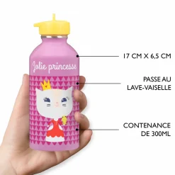 Gourdes*Draeger Paris Gourde inox enfant - Jolie princesse - chaton