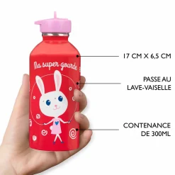 Gourdes*Draeger Paris Gourde inox enfant - Ma super gourde - lapin