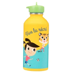 Gourdes|Fournitures Scolaires*Draeger Paris Gourde inox enfant - Vive la récré