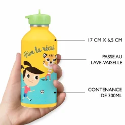 Gourdes|Fournitures Scolaires*Draeger Paris Gourde inox enfant - Vive la récré