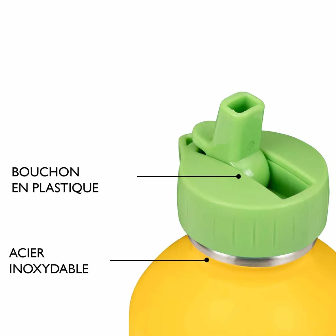 Gourdes|Fournitures Scolaires*Draeger Paris Gourde inox enfant - Vive la récré