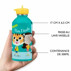 Gourdes*Draeger Paris Gourde inox enfant - Vive l'école