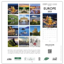 Calendriers|Agendas*Draeger Paris Grand Calendrier Mural 29x29 cm 2025