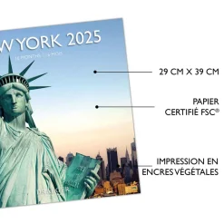 Calendriers|Agendas*Draeger Paris Grand Calendrier Mural 29x29 cm 2025