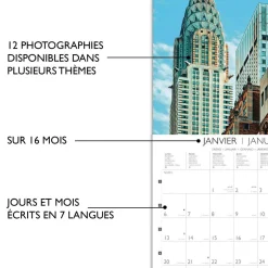 Calendriers|Agendas*Draeger Paris Grand Calendrier Mural 29x29 cm 2025