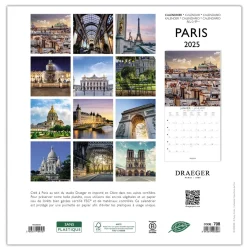 Calendriers|Agendas*Draeger Paris Grand Calendrier Mural 29x29 cm 2025
