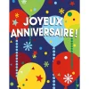 Cartes Géantes|Anniversaire & Invitations*Draeger Paris Grande carte anniversaire Ballons multicolores