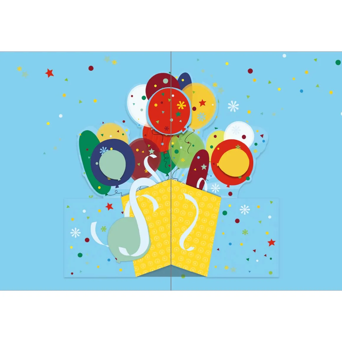 Cartes Géantes|Anniversaire & Invitations*Draeger Paris Grande carte anniversaire Ballons multicolores