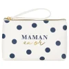 Pochettes & Trousses|Pochettes & Miroirs*Draeger Paris Grande pochette Maman en or