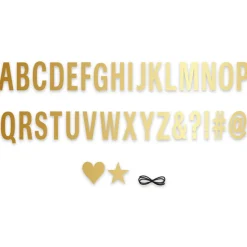 Décorations De Table*Draeger Paris Guirlande décorative - 100 lettres et symboles fournis - or à chaud - Spécial Réveillon