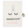 Carnets & Blocs-notes|Accessoires Cocooning*Draeger Paris Journal intime peluche Licorne