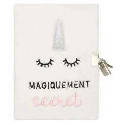 Carnets & Blocs-notes|Accessoires Cocooning*Draeger Paris Journal intime peluche Licorne