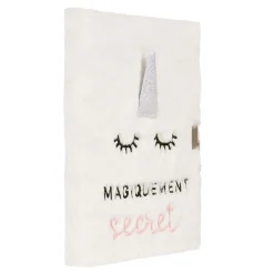 Carnets & Blocs-notes|Accessoires Cocooning*Draeger Paris Journal intime peluche Licorne