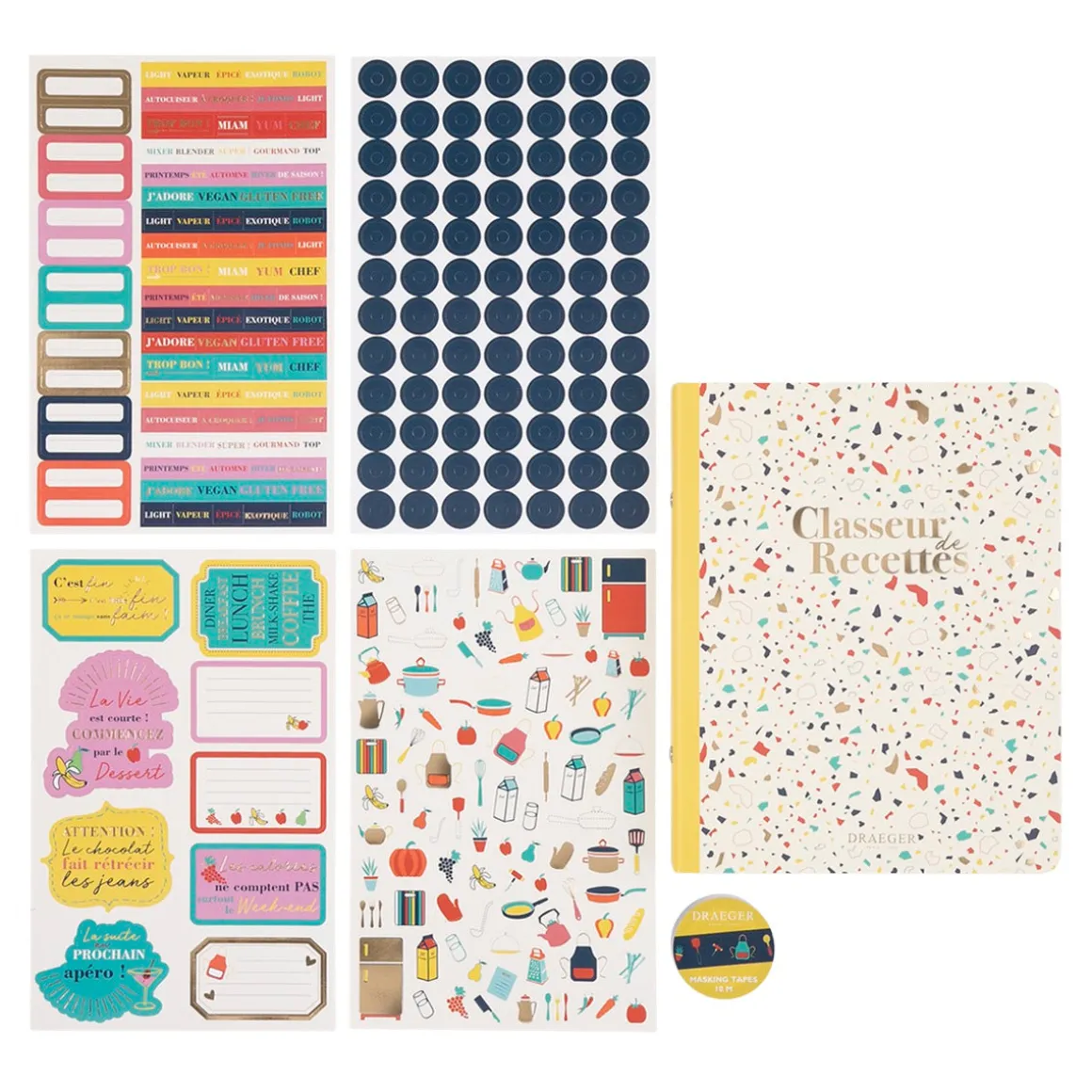 Organiseurs*Draeger Paris Kit classeur de recettes