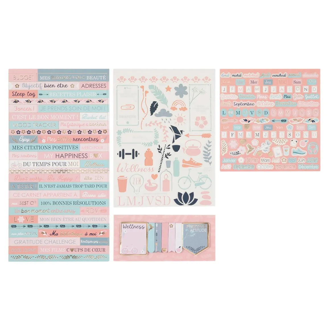 Stickers Muraux|Kit Démarrage*Draeger Paris Kit de décoration Bullet journal Bien-être