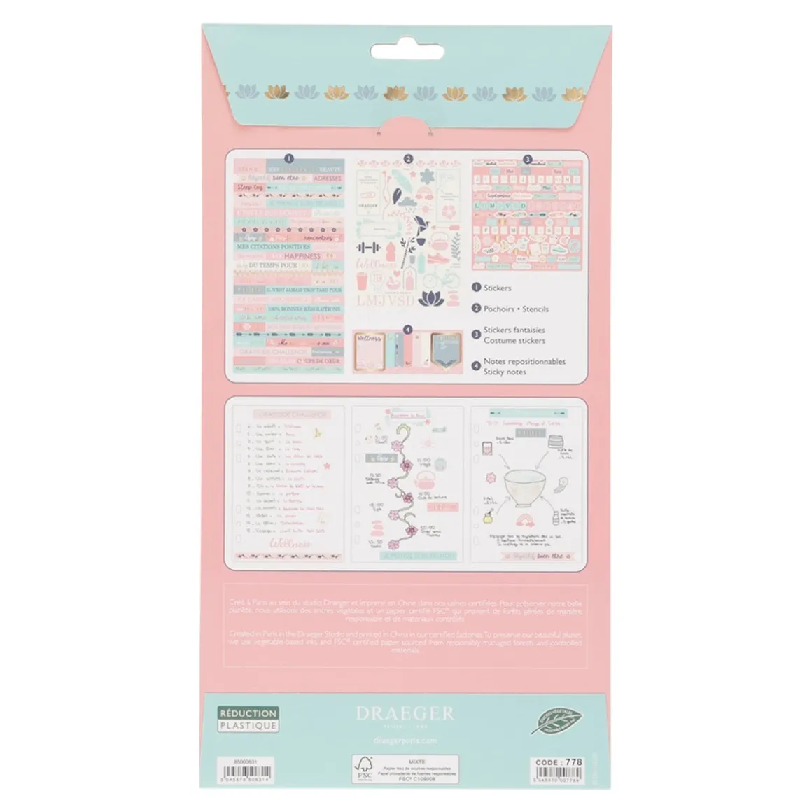 Stickers Muraux|Kit Démarrage*Draeger Paris Kit de décoration Bullet journal Bien-être