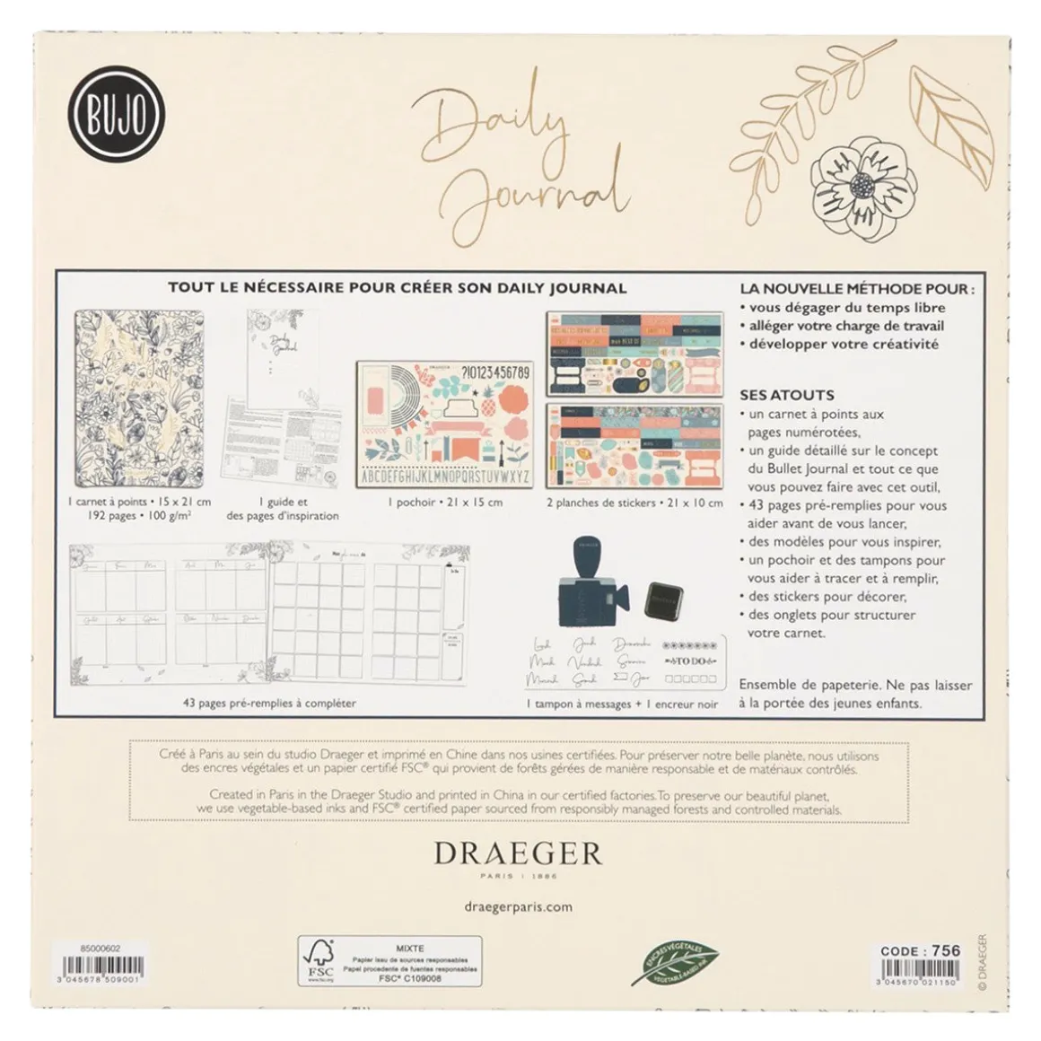 Bullet Journal|Carnets & Blocs-notes*Draeger Paris Kit de démarrage Bullet journal