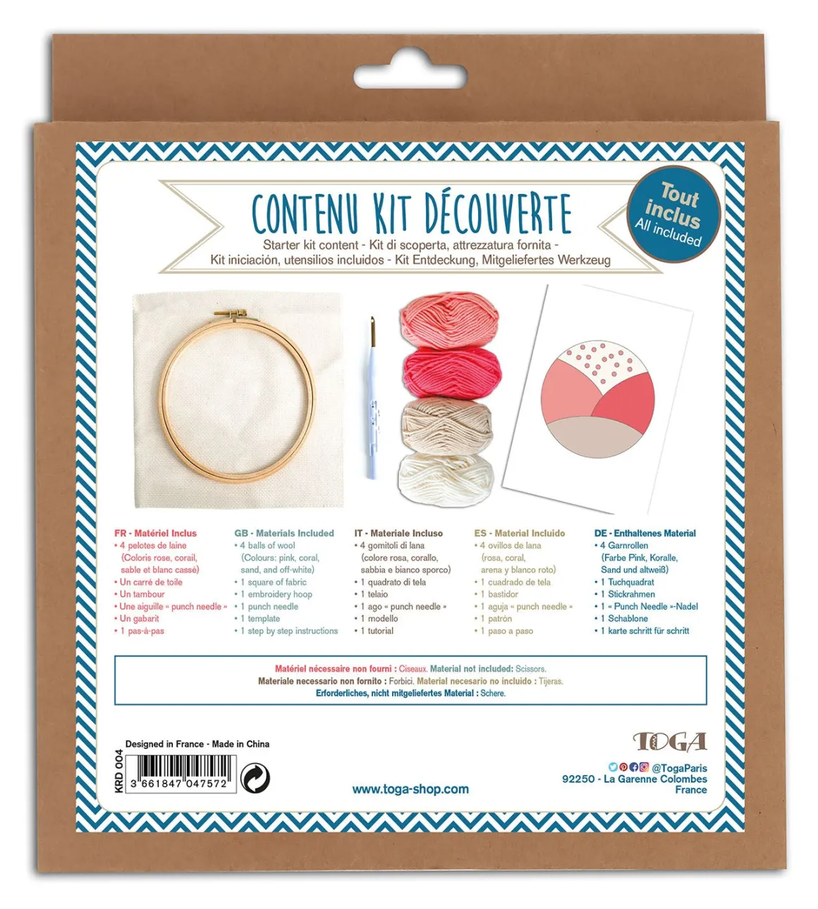 Mercerie*Draeger Paris Kit de démarrage Punch Needle