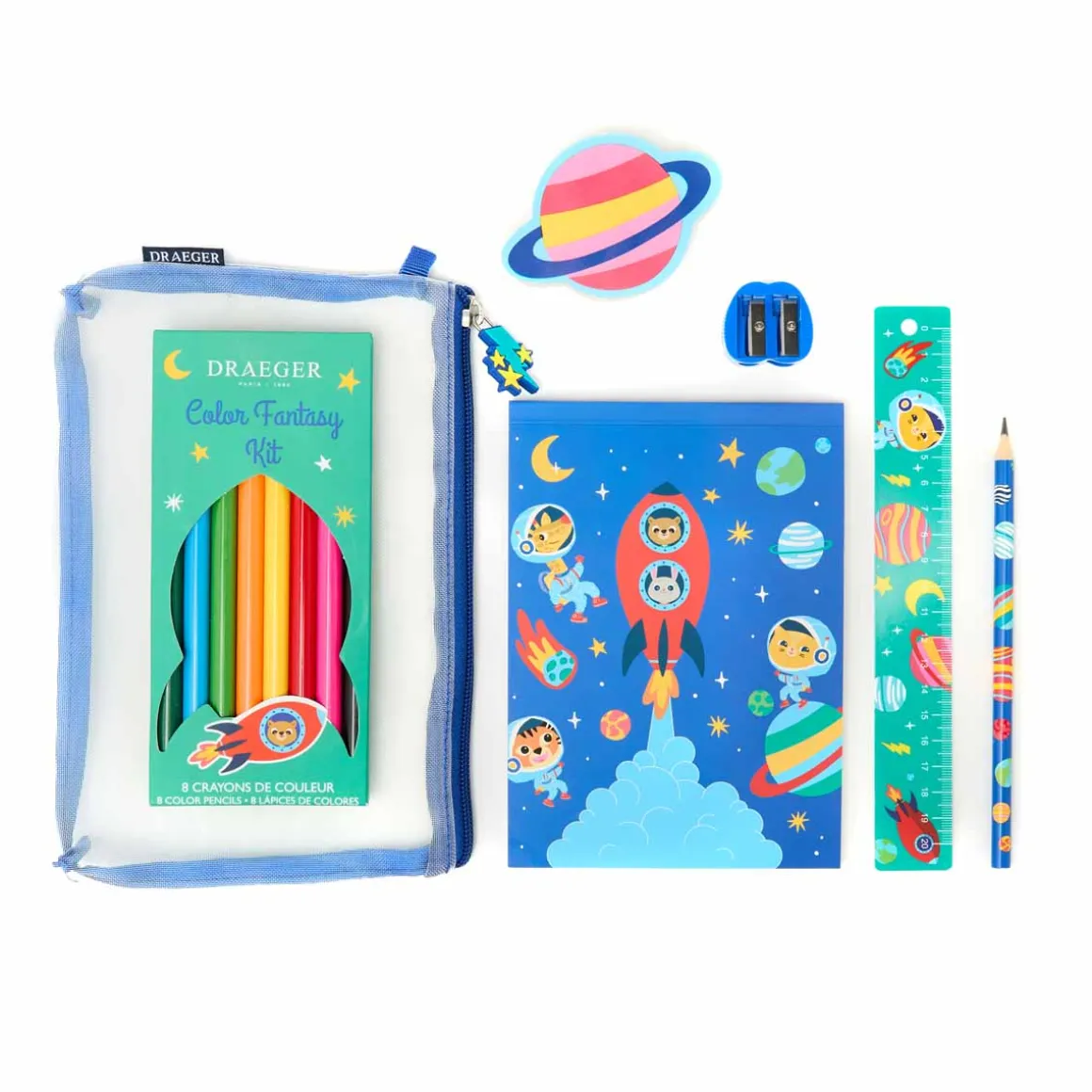 Fournitures Scolaires|Boites A Goûter*Draeger Paris Kit Papeterie Enfants Rentrée Scolaire