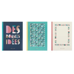 Organiseurs|Carnets & Blocs-notes*Draeger Paris Lot de 3 carnets A5 lignés - Des bonnes idées