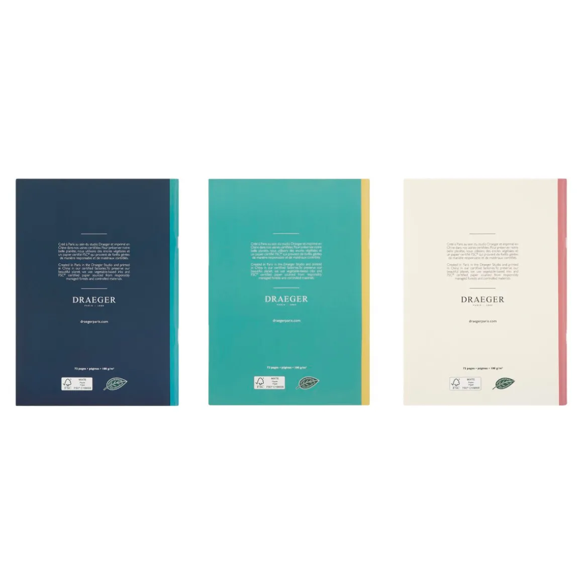 Organiseurs|Carnets & Blocs-notes*Draeger Paris Lot de 3 carnets A5 lignés - Des bonnes idées