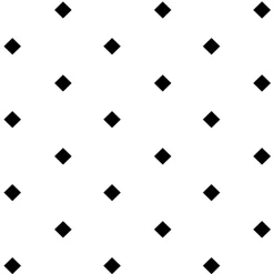 Stickers & Embellissements*Draeger Paris Lot de 8 carrés adhésifs - motif carré noir