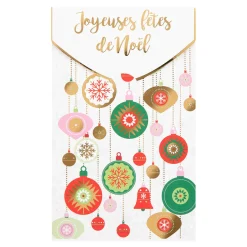 Cartes De Noêl*Draeger Paris Lot de 5 carte de vœux colorés Noel