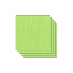 Papier Unitaire*Draeger Paris Lot de 5 Feuilles de Papier Scrapbooking Moucheté - Vert Anis