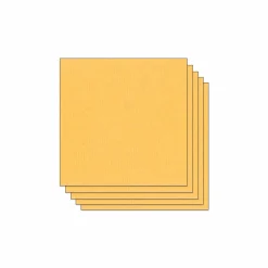 Papier Unitaire*Draeger Paris Lot de 5 Feuilles de Papier Scrapbooking Moucheté - Jaune safran