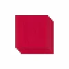Papier Unitaire*Draeger Paris Lot de 5 Feuilles de Papier Scrapbooking Moucheté - Rouge