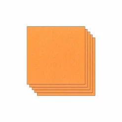 Papier Unitaire*Draeger Paris Lot de 5 Feuilles de Papier Scrapbooking Moucheté - Orange