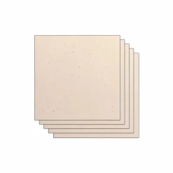 Papier Unitaire*Draeger Paris Lot de 5 Feuilles de Papier Scrapbooking Moucheté - Blanc