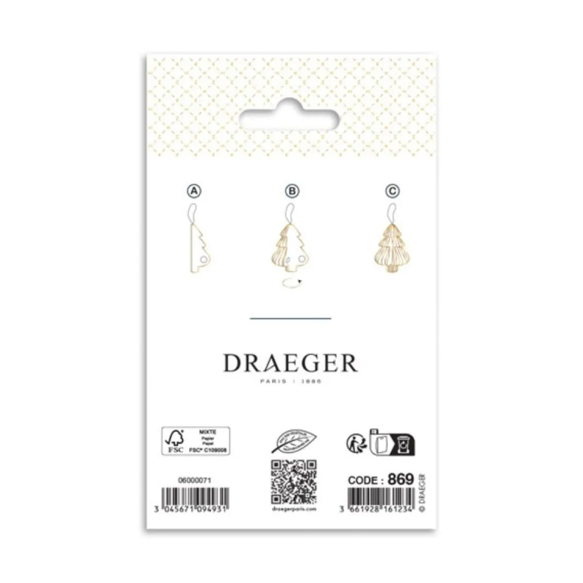 Décorations De Table*Draeger Paris Lot de Décoration de Fête boules en papier à suspendre - Spécial Réveillon