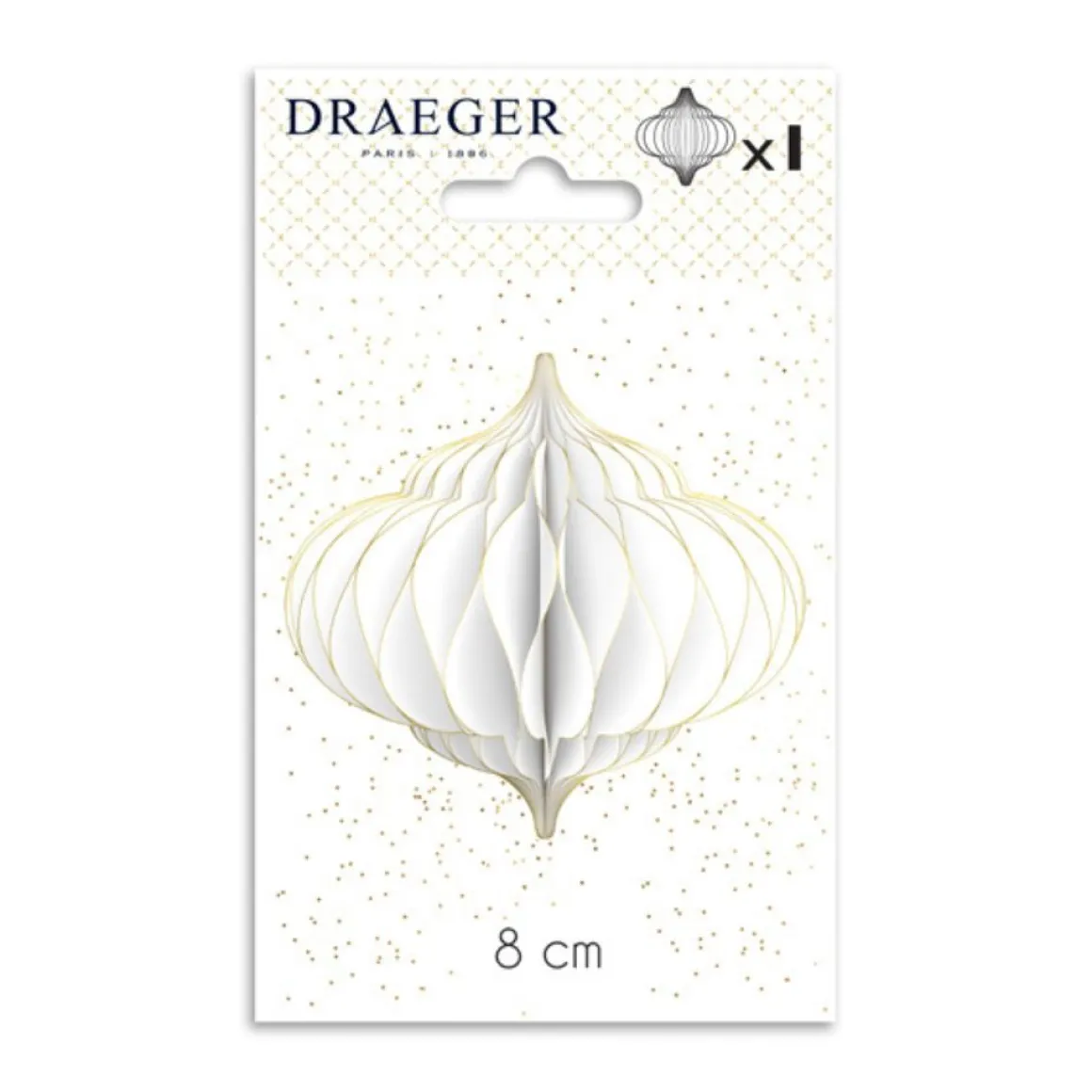 Décorations De Table*Draeger Paris Lot de Décoration de Fête boules en papier à suspendre - Spécial Réveillon