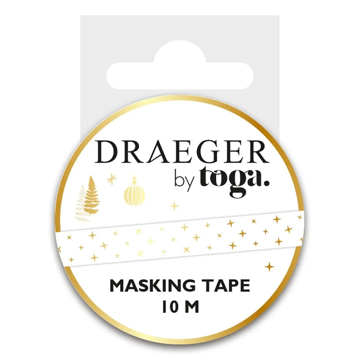 Accessoires D'emballage|Décorations De Table*Draeger Paris Masking tape 10 m - Etoiles or - Spécial Réveillon