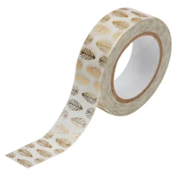 Accessoires D'emballage|Décorations De Table*Draeger Paris Masking tape 10 m - Feuilles or - Spécial Réveillon