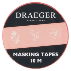 Accessoires D'emballage|Accessoires & Outils De Diy*Draeger Paris Masking tape 10 m - Fleurs - corail