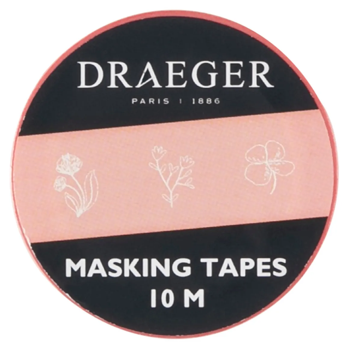 Accessoires D'emballage|Accessoires & Outils De Diy*Draeger Paris Masking tape 10 m - Fleurs - corail