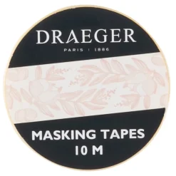 Accessoires D'emballage|Bullet Journal*Draeger Paris Masking tape 10 m - Fleurs - rose