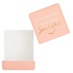 Pochettes & Trousses|Pochettes & Miroirs*Draeger Paris Miroir C'est un bon jour pour sourire