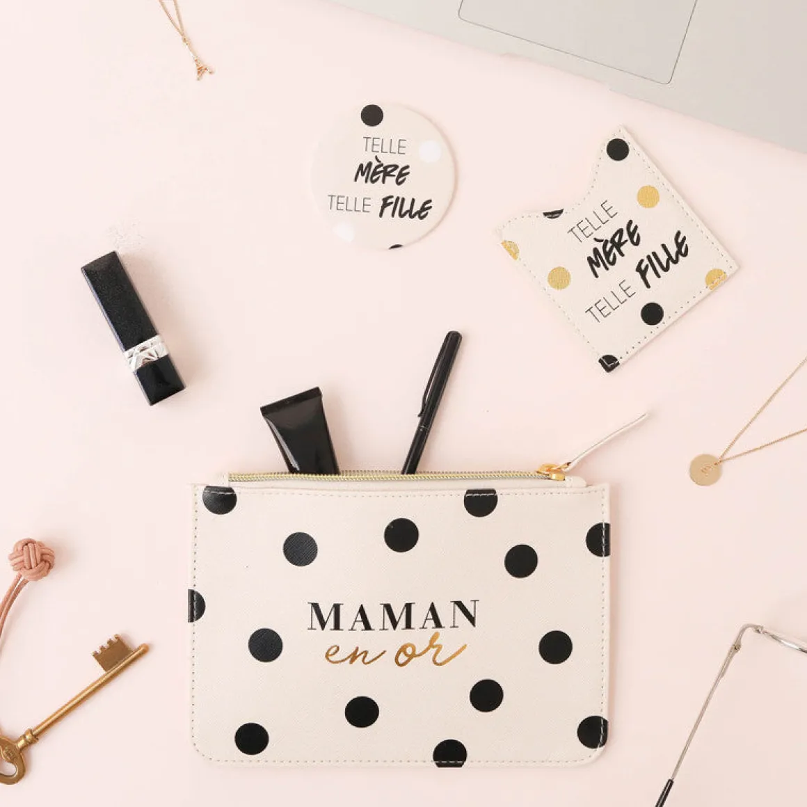 Pochettes & Trousses|Pochettes & Miroirs*Draeger Paris Miroir Madame j'ai toujours raison