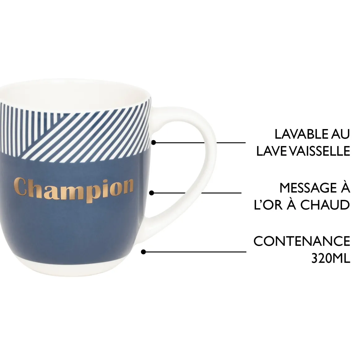 Mugs Personnalisés*Draeger Paris Mug cadeau - Champion