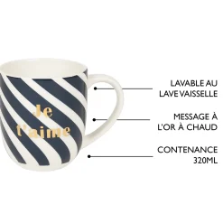 Mugs Personnalisés*Draeger Paris Mug cadeau - Je t'aime