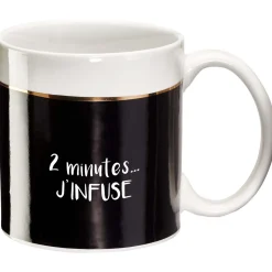 Mugs Personnalisés*Draeger Paris Mug cadeau 2 minutes... J'infuse