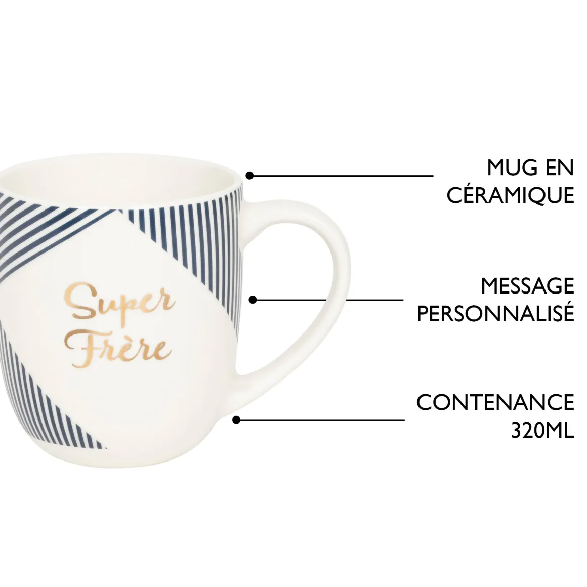 Mugs Personnalisés*Draeger Paris Mug cadeau - Super Frère