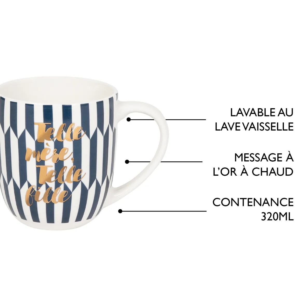 Mugs Personnalisés*Draeger Paris Mug cadeau - Telle mère, telle fille