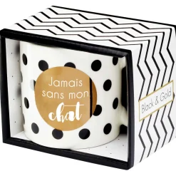 Mugs Personnalisés*Draeger Paris Mug cadeau Jamais sans mon chat