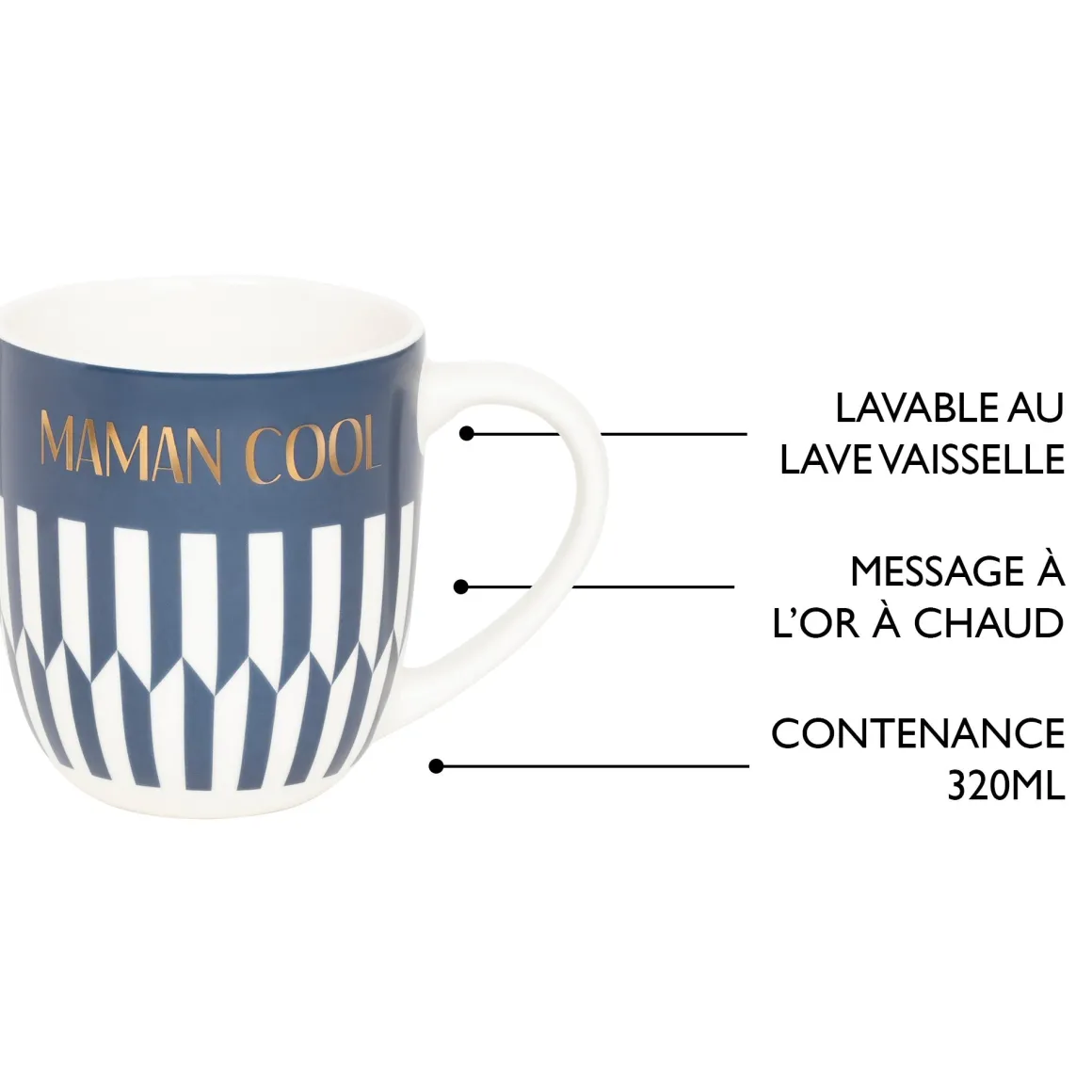 Mugs Personnalisés*Draeger Paris Mug En Céramique Avec Coffret Cadeau - Thème Famille